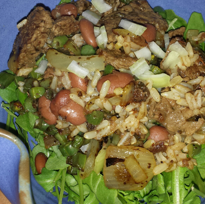 Steak Stir Fry with Hot Canary Island Garlic Herb Olive Oil